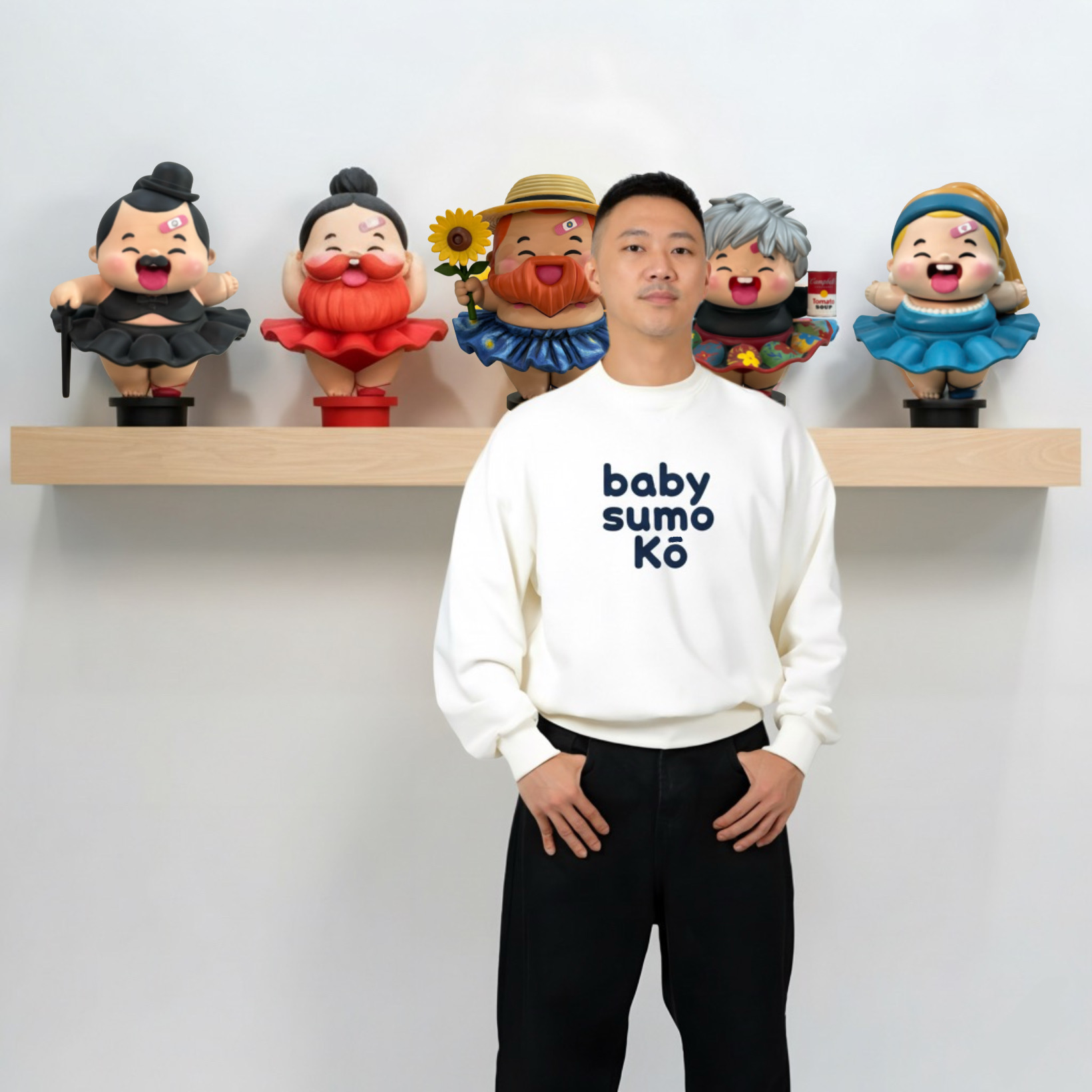 Creator with Sculptures