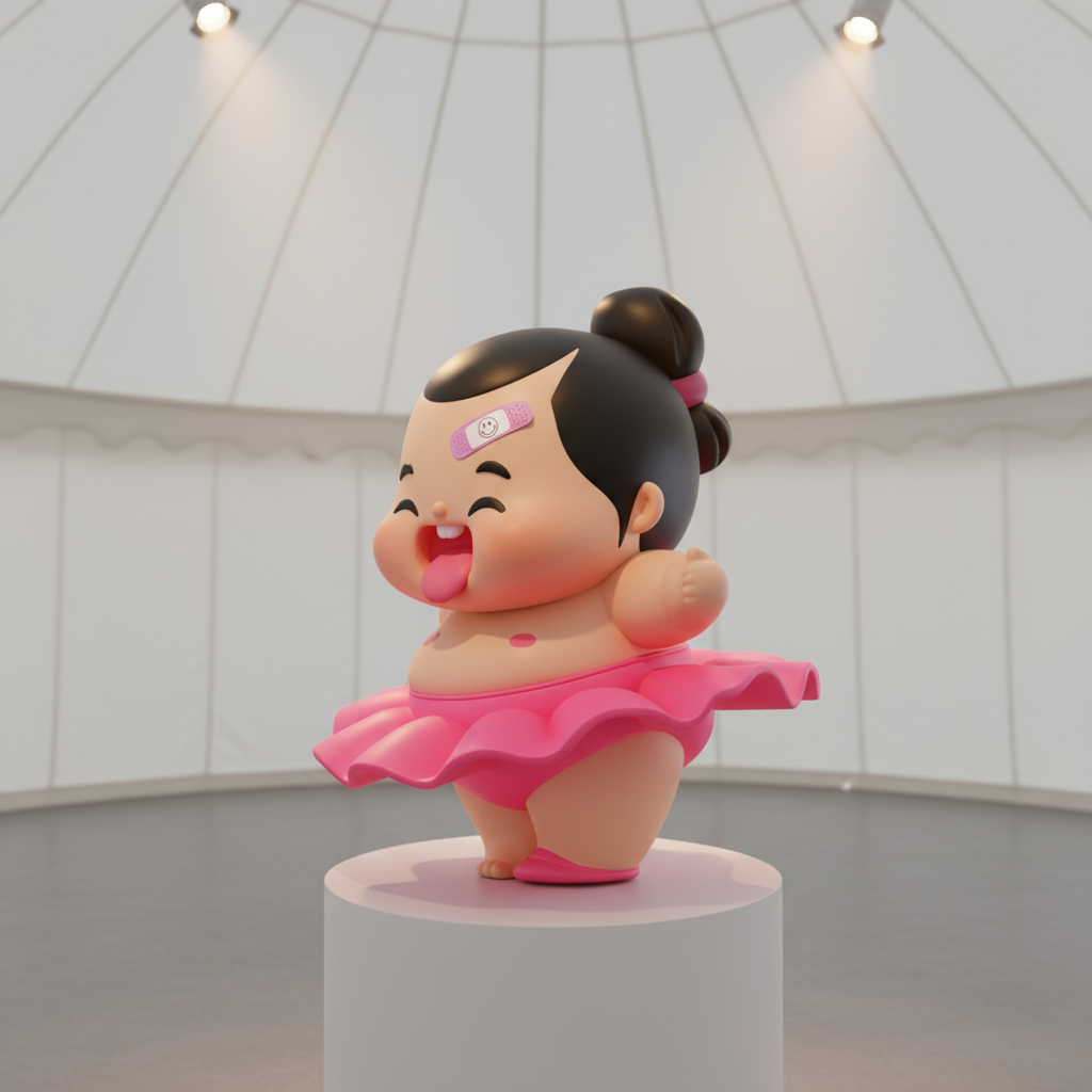 Baby Sumo Kō Hero Sculpture